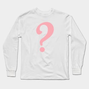 Pink Question Long Sleeve T-Shirt